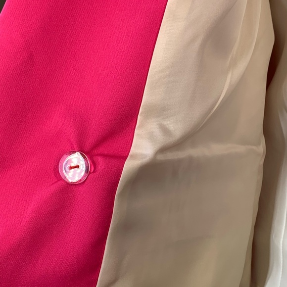 NWOT Sunday Up blazer Fuchsia pink lined jacket sz Med lightweight. - Picture 9 of 13